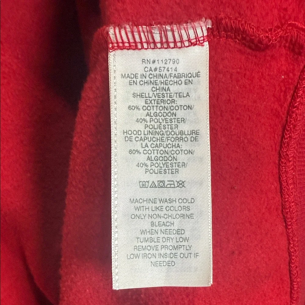True Religion Y2K‎ Red Zip Hoodie Graphic Logo Sweatshirt L